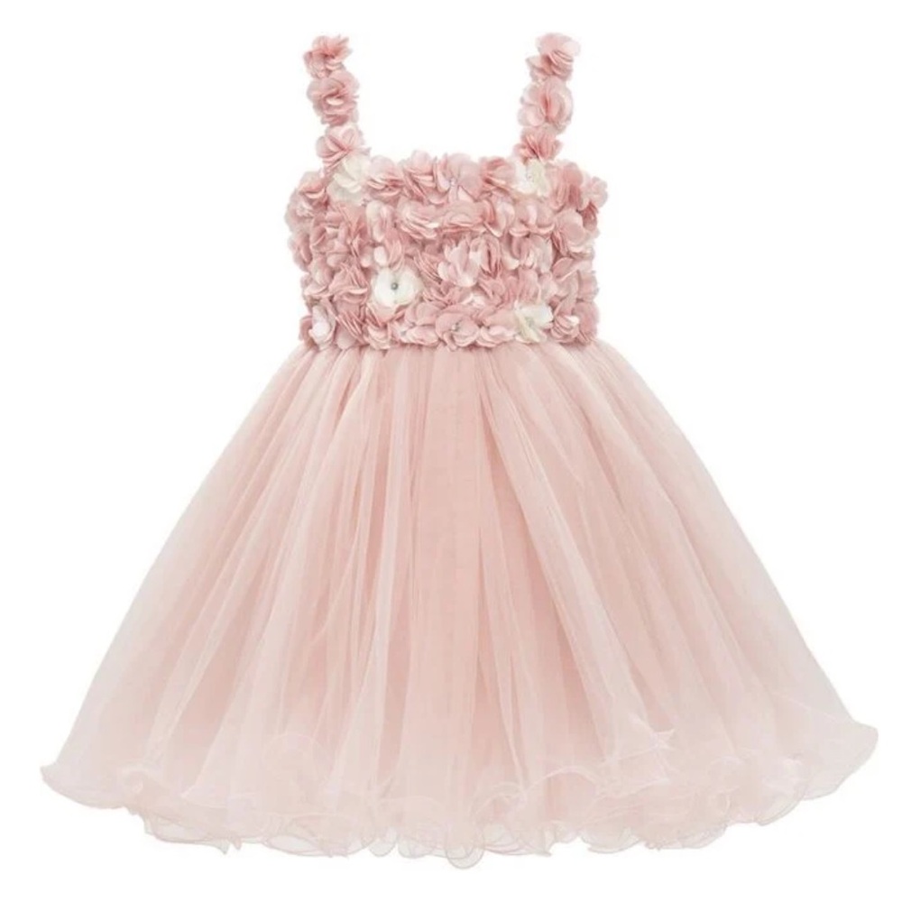 Tulleen Rose Campanella dress, light pink size 1Y